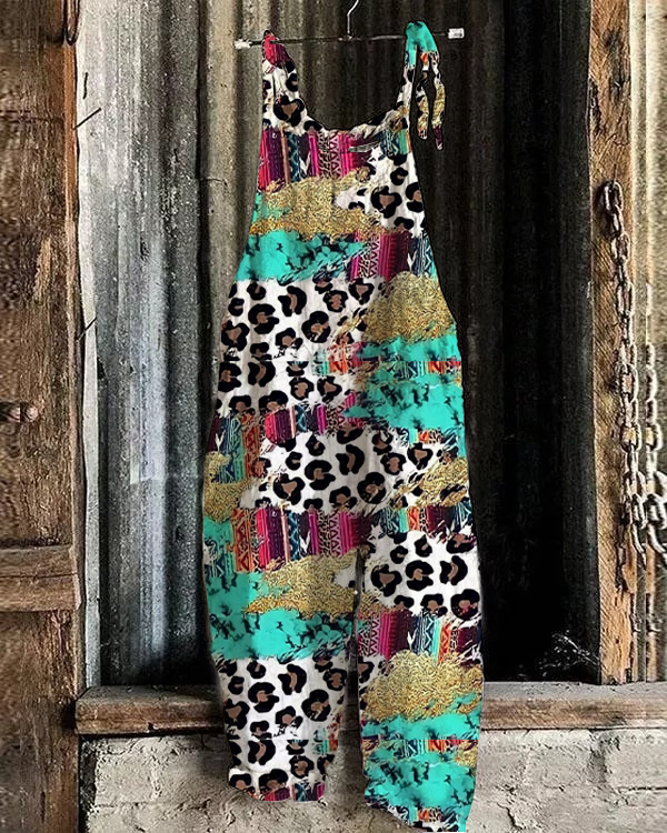 Women's Southwestern Style Print Jumpsuit