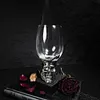 Skull Glass Goblet Halloween Dark Style Gothic Glass Personalized Wine Glass