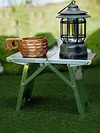 Stainless Steel Compact Camping Table Folding Camp Table for Cooking Hiking