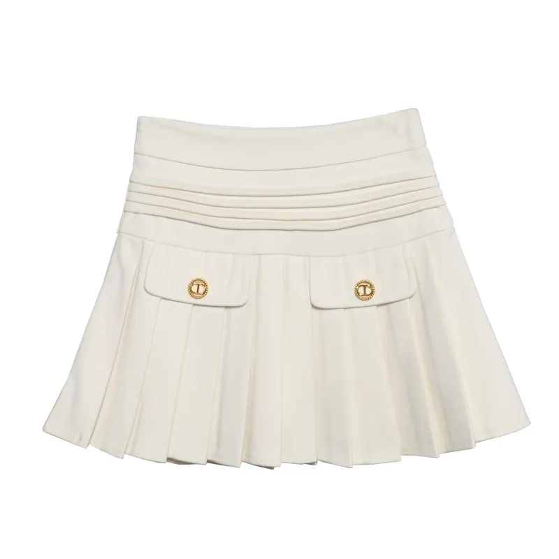 Brownm The Real Shot Of The Hairy Skirt Women's Autumn And Winter High-Waist A Word Small Incense Style Skirt Small Skirt 8262
