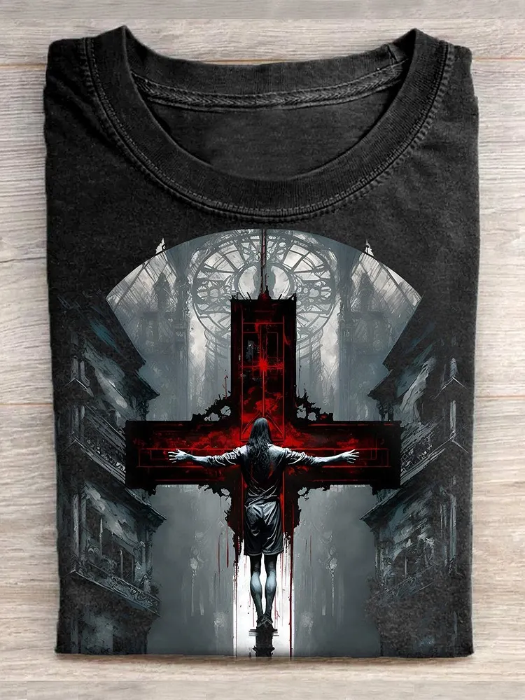 Unisex Halloween Vintage Artistic T-Shirt