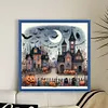 (Stamped/Counted) Halloween House-11CT Cross Stitch 50*50cm/19.69*19.69in
