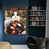 >SALE<Full Embroidery Silk Thread 11CT Printed Cat Cross Stitch Home Kit Art 50x63cm