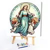 【Limited Stock Sale】Jesus Virgin Glass Painting-Paint by Numbers Acrylic Painting 40*40CM