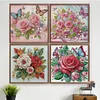 (US Local)4pcs/set Flower-Special Shaped Diamond Painting Kit(30x30cm)