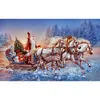 Diamond Painting-DIY Full Round Drill Santa Sleigh（60*40cm）