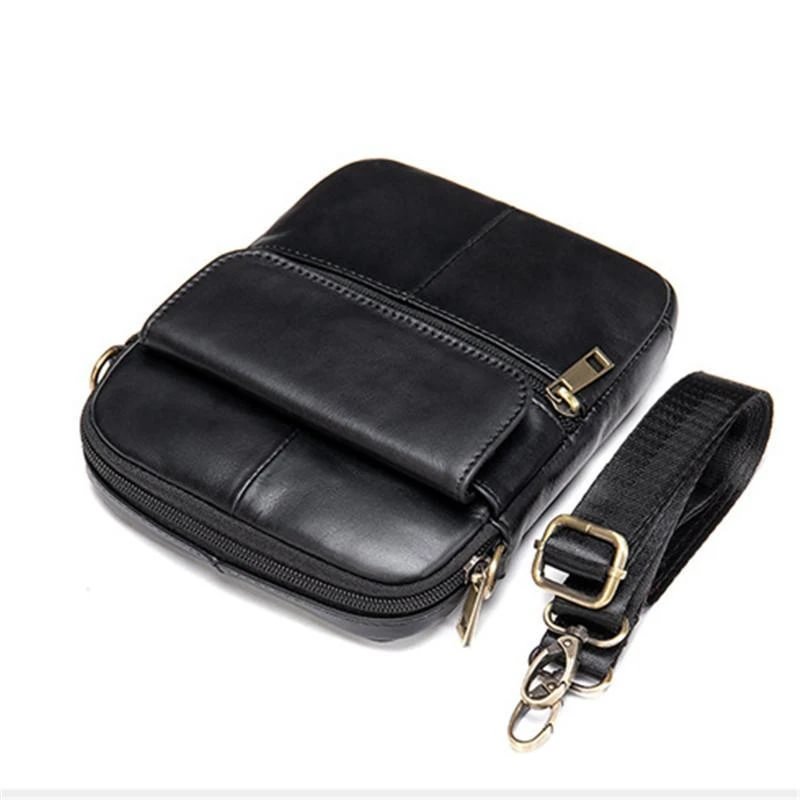 Mens Vintage Classci Large Capacity Casual Leather Shoulder Packs Crossbody Bags