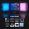 RGB61 Pocket LED Light Handheld Full-Color Fill Light Mini Portable Small Outdoor Shooting Light APP Light Control Magnetic Atmosphere Light