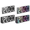 Digital Alarm Clock with LED Display Date Temperature Dimmable Snooze Battery Operated Alarm Clock for Deep Sleepers Kids Elderly Home Office