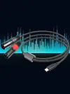 USB-C to Dual XLR 3Pin Cable Braided Type C to XLR Male Output Stereo Cord