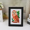 8pcs Bird DIY Mini Round Diamond Painting Set 12x17cm