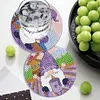 6Pcs/set Diamond Painting Gnome Coaster Cup Cushion with Rack Decor