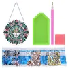 Acrylic Special Shaped Wolf 5D Diamond Painting Hanging Clock Art Craft