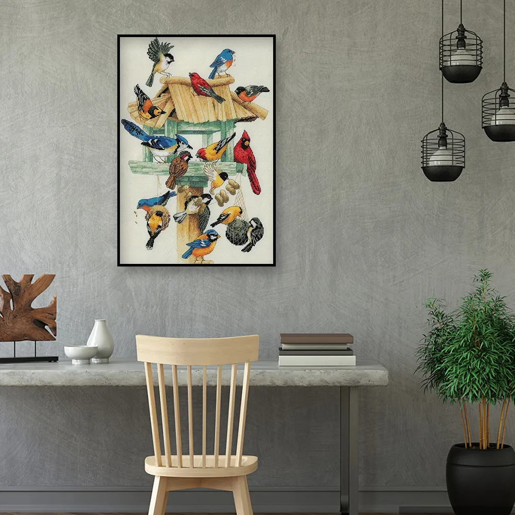 11ct 3-Strand Stampted Cross Stitch - Bird(30*40cm)