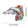 (US Local)Dolphin  Diamond Painting Door Corner Sign DIY Door Frame Decoration