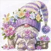 (US Local)Gnome - 9CT Partial Beaded Cross Stitch Kit(40x39cm)