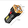 P7900 Super Bright Flashlight Portable USB Waterproof Hiking Searchlight