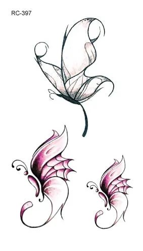 52 Kinds Watercolor Animals Fake Tattoos Temporary Cat Flamingo Wolf Whale Fox Butterfly Waterproof Tatto Stickers Small Size