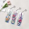 DIY 3Pcs Flowers-Diamond Painting Bookmark