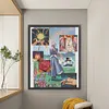 (Big Size)Hayao Miyazaki Animation Howl'S Moving Castle - 11CT Stamped Cross Stitch - 50*60cm