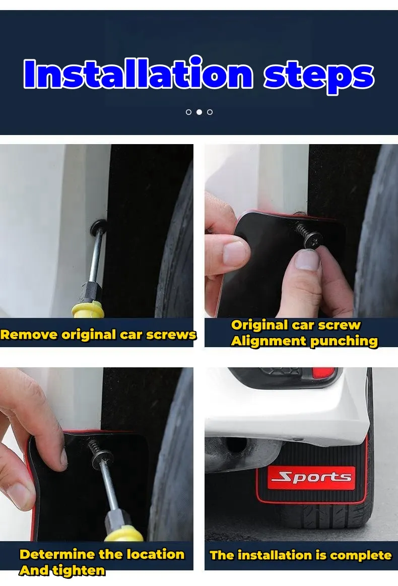 Car fender modified plastic splash-proof fender（2PCS）