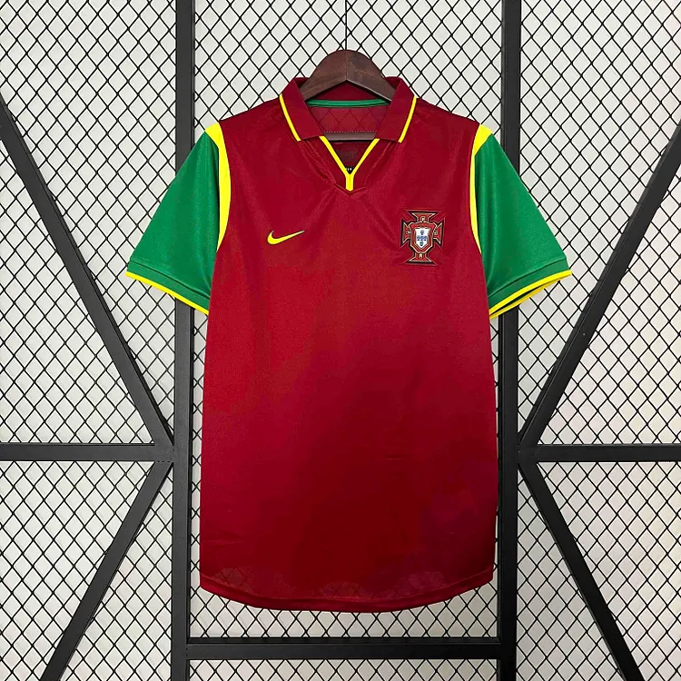 Portugal 1998 Retro Home Football Jersey