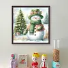 (Stamped/Counted) Christmas Snowman-11CT Cross Stitch 40*40cm