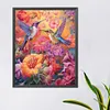 Bird With Flower - Round AB Drills Diamond Painting(55*45cm)