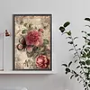 Butterflies Peonies-Full Round Diamond Painting 40*60CM