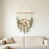 (Finished Product)Artificial Eucalyptus Wall Decor Fake Greenery Leaves Boho Wall Decor Imitation Eucalyptus Leaf Ornament for Bedroom Kitchen Dining Room Bathroom