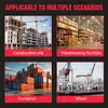 [US Local Warehouse] 2 Set of Shipping Container Wheel 6-Lug Kit with Ratchet Tie Container Wheel Kit 22000LBS Capacity Shipping Containers Axles for Moving 20ft-40ft Empty Containers