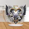 Acrylic Special Shaped Double Sided Effect Gate of Heaven Rose Wings Diamond Painting Desktop Decoration Rhinestones Ornament Kit