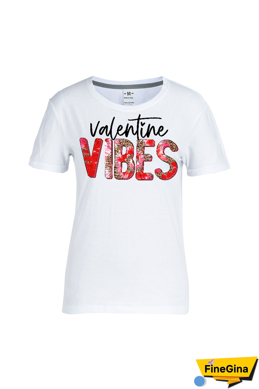 White Daily Print Patchwork O Neck T-Shirts