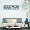 (Big Size) 14CT Snowman Umbrella - Stamped Cross Stitch 68*16cm/26.77*6.3in(Brand)