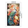(US Local)Peacock Peony-16CT Stamped Cross Stitch Kit(73x119cm)
