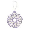 Handmade Knitted Coaster Supplies DIY Hand Woven Round Floral Coasters Set Bohemian Pattern Creative Coaster Crafts Knit Kit Heat Insulation Braided Mug Mat For Home Wall Decor Gift Office