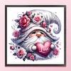 (US Local)Rose Gnome-11CT Stamped Cross Stitch Kit(40x40cm)