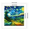 Starry Sky Scenery-11CT Stamped Cross Stitch 50*50cm/19.69*19.69in