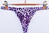 Men's Leopard Thong Underwear Bikini Low Rise Brief