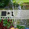 1.2W Solar Water Fountain Pump 180L/H with 6 Nozzles for Water Feature Outdoor