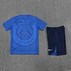 2025/2026 Psg Paris Pre-Match Training Blue Shirt+Shorts 1:1 Thai Quality