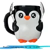 Cute Penguin Cow Leak Proo Ice Cream Pint Containers for Gathering Party Picnic
