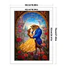 (Big Size)Beauty And The Beast - 11CT Stamped Cross Stitch 50*70cm/19.69*27.56in