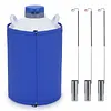[US Local Warehouse] 20L Liquid Nitrogen Tank Cryogenic Container with 3 Canisters & Carry Bag Liquid Nitrogen (LN2) Dewar for Beauty Industry Semen Preservation