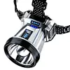 LED Rechargeable Head Lights Flashlight for Camping Cycling Fishing (White)