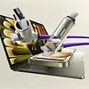4-in-1 Data Cable with Colorful Work Lights