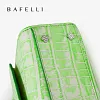 BAFELLI 2024 WOMEN'S NEW BAG ORIGINAL DESIGNER LUXURY BRAND CAT CASUAL STYLE TREND PURSE CROCODILE LEATHER HANDBAGS