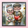 (Multi-Style) Old Couple-11CT Stamped Cross Stitch 40*40cm/15.75*15.75in