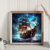 Sea Sailing Boat - 11CT Stamped Cross Stitch 40*40cm/15.75*15.75in