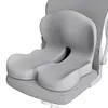 Memory Foam L-Shaped Integrated Seat Cushion with Lumbar Support Sitting Pillow